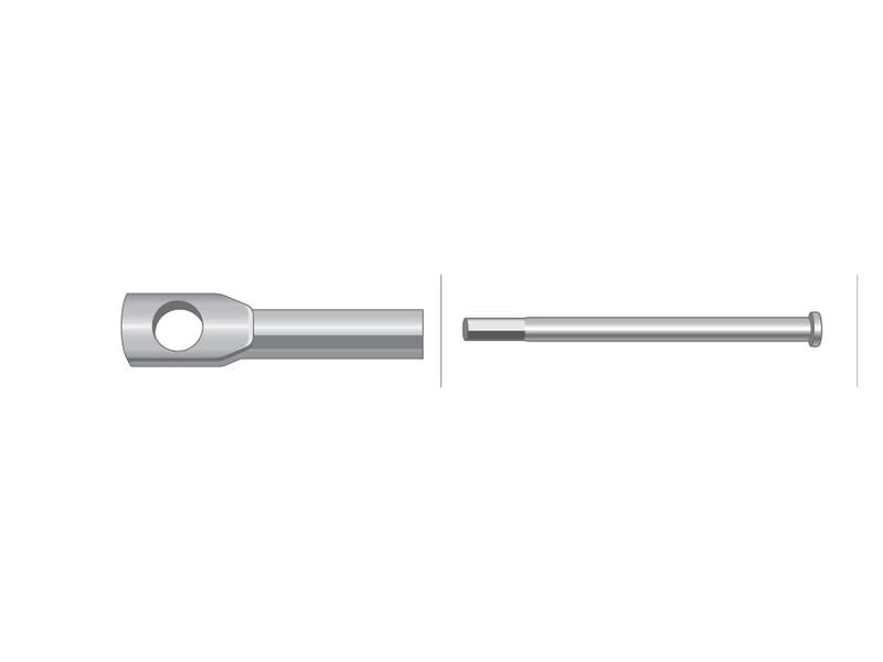 Cabo acelerador - Comp: 1030mm, Comprimento externo do cabo: 850mm. (S.62268)