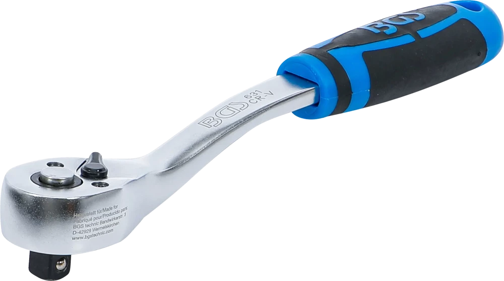 Roquete reversível | dentado fino | Saída de quadrado interno 10 mm (3/8")