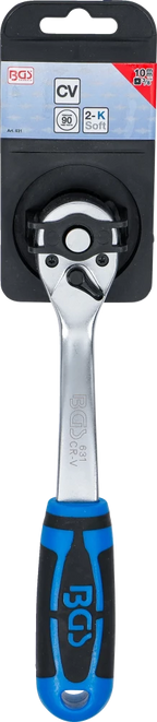 Roquete reversível | dentado fino | Saída de quadrado interno 10 mm (3/8")