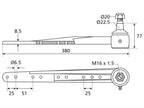 Cabeça da faca, Comp: 376mm Aplicavel em: AH21346 (S.63224)