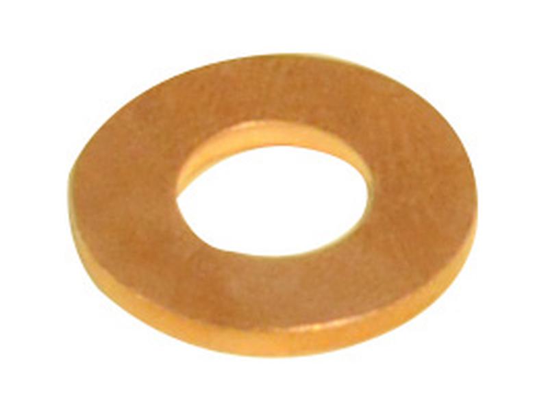 Anilha de cobre pol., ID 10mm x D.Ext 21mm x Espessura 2mm (S.6371)