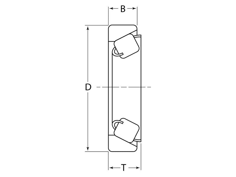 Sparex Rolamento de rolos cónicos (81803084) (S.65160)