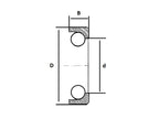 Sparex Rolamento volante (E1ADKN3556) (S.65162)