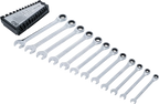 Conjunto de chaves de boca com anel de roquete | 8 - 19 mm | 12 peças