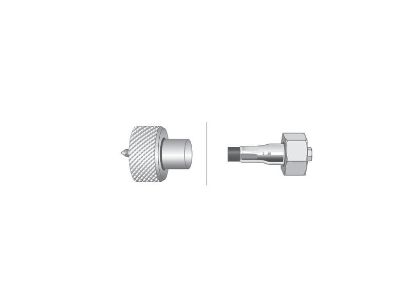 Bicha Conta horas - Comp: 951mm, Comprimento externo do cabo: 918mm. (S.65463)