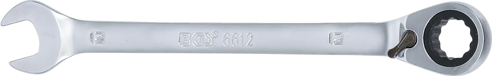 Chave de boca com anel de roquete | reversível | 12 mm