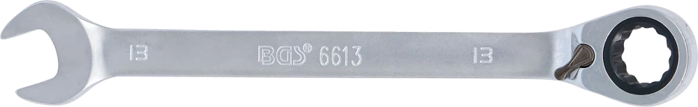 Chave de boca com anel de roquete | reversível | 13 mm