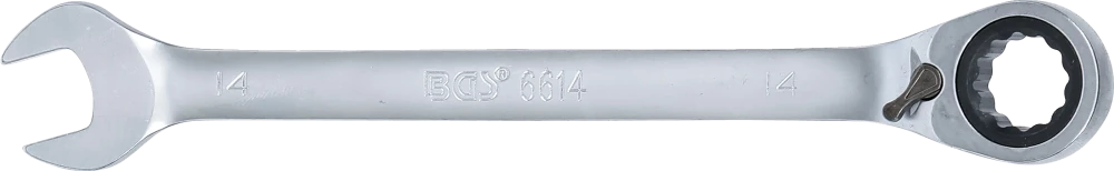 Chave de boca com anel de roquete | reversível | 14 mm