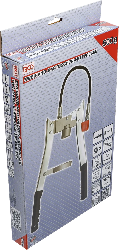 Pistola de lubrificação de cartucho de duas mãos | 500 g