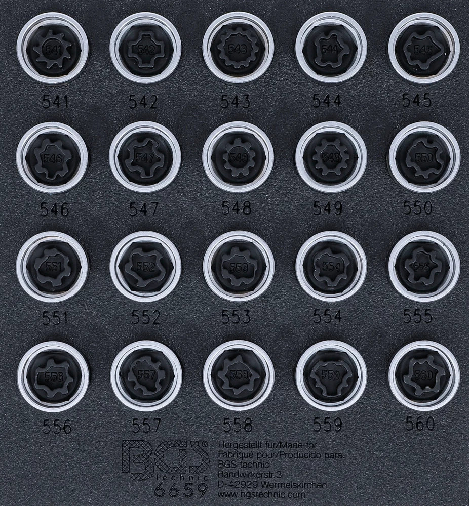 Inserção para carrinho de ferramentas 1/6: Conjunto de ferramentas de afinação do motor | para Opel, Saab, Buick, Cadillac, Chevrolet 2.8L / 3.6L V6
