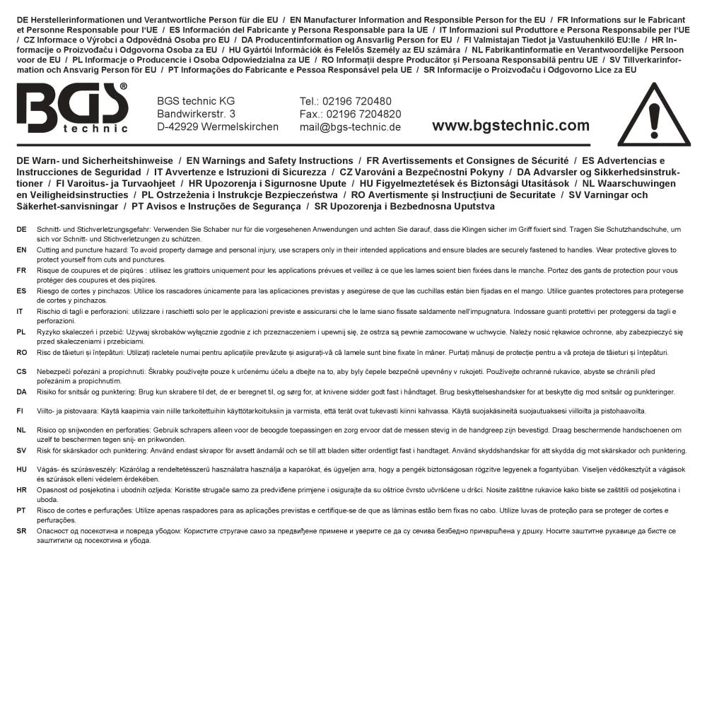 Conjunto de lâminas de substituição | para BGS 6665 | 5 peças