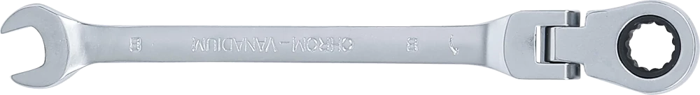 Chave de boca com anel de roquete | articulada | 8 mm