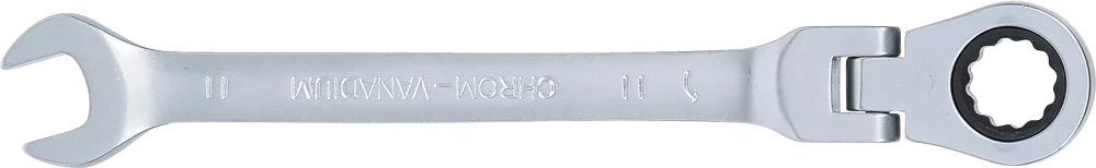 Chave de boca com anel de roquete | articulada | 11 mm