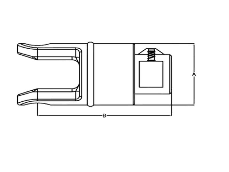 Roda livre (Dimensão da cruzeta: 32 x 76mm) Tamanho: 1-3/8''-6 Estrias (S.6720)