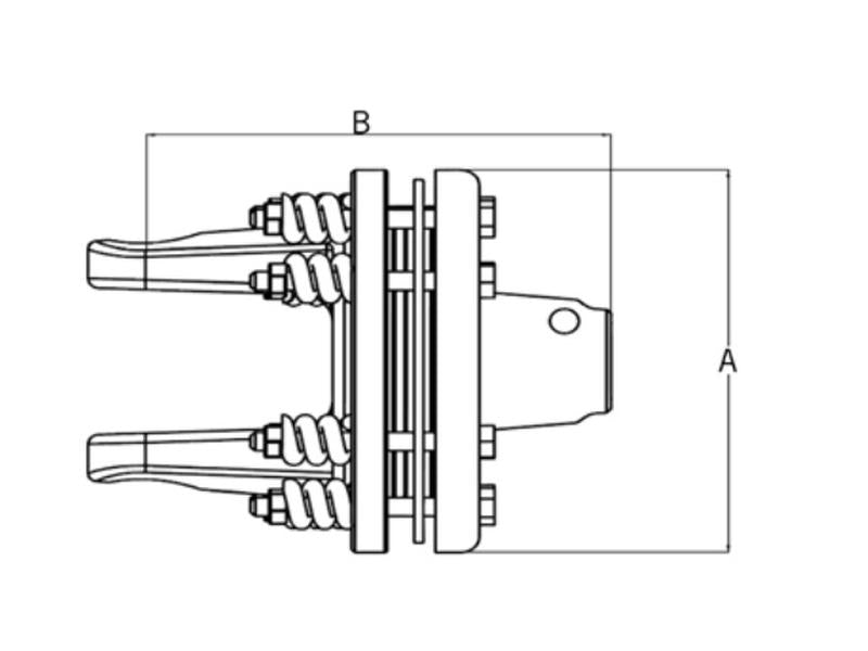 PTO Embraiagem (Dimensão da cruzeta: 30.2 x 106.5mm) Tamanho: 1-3/8''-6 Estrias (S.6739)