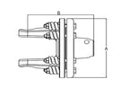 PTO Embraiagem (Dimensão da cruzeta: 30.2 x 92mm) Tamanho: 1-3/8''-6 Estrias (S.6742)