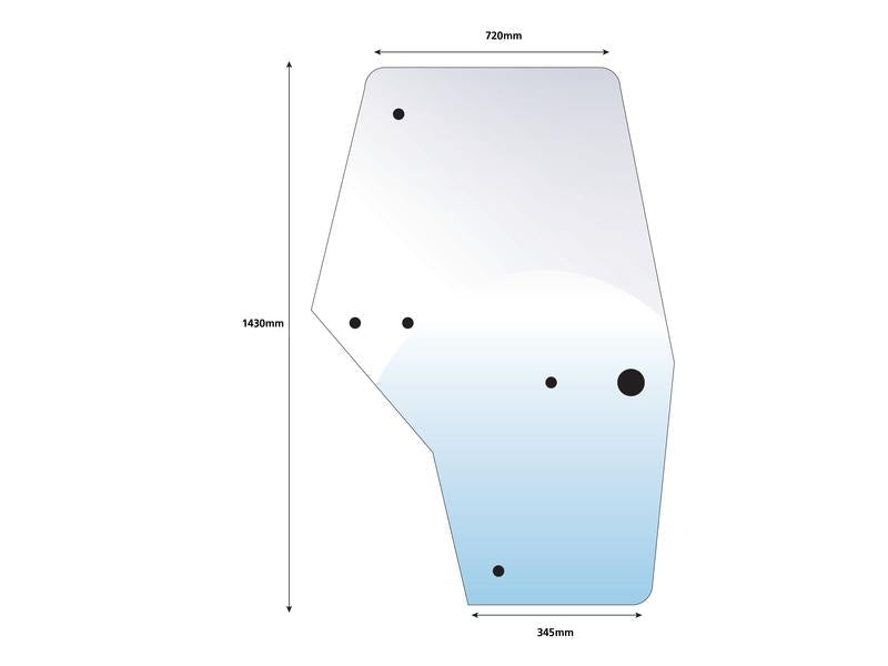 Vidro de porta Dt. (S.67580)