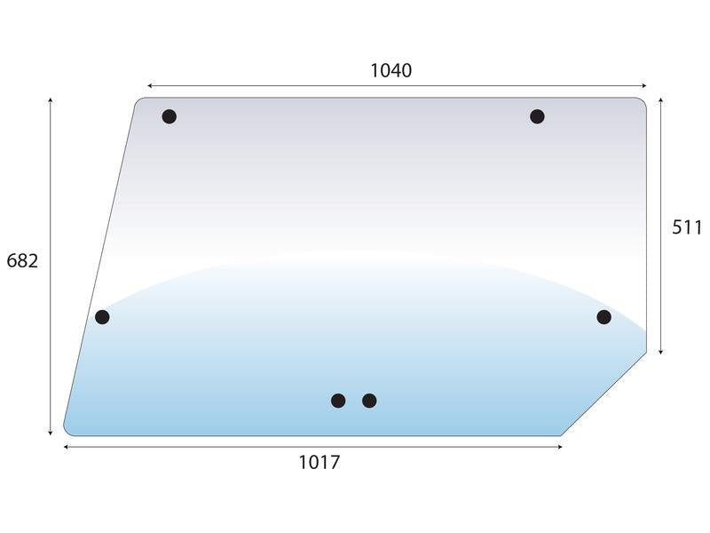 vidro superior traseiro (S.67583)