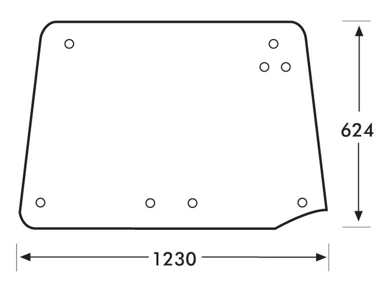 vidro superior traseiro (S.67681)