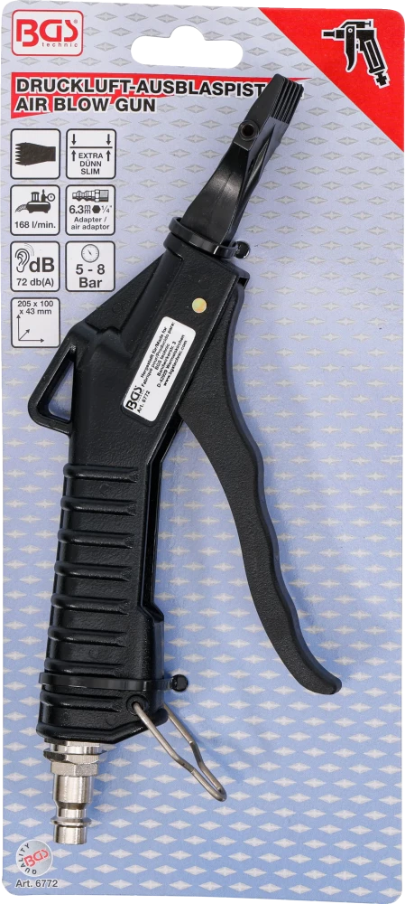 Pistola de ar comprimido | com bocal plano