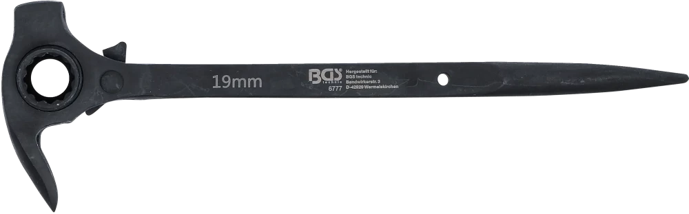 Roquete para andaimes | 4 em 1 | 19 x 22 mm
