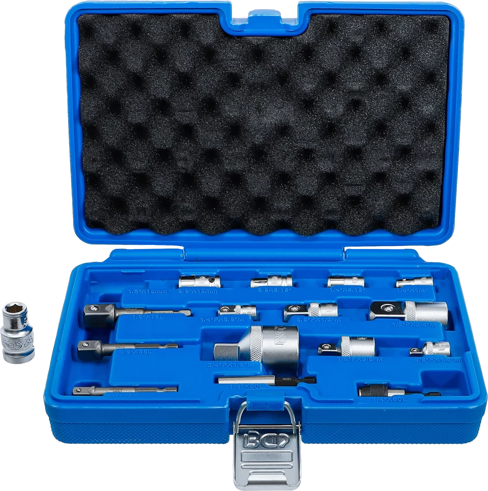 Conjunto de adaptadores de pontas / adaptadores de chave de caixa | 16 peças