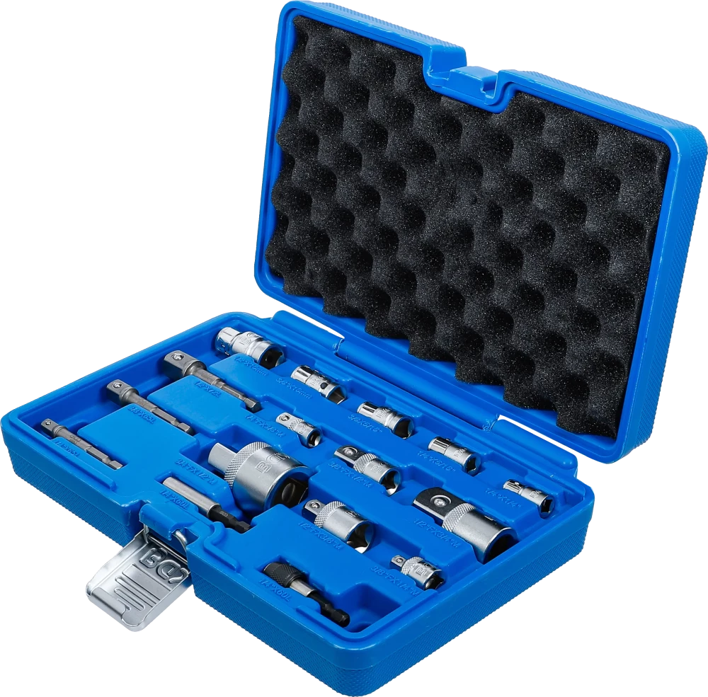 Conjunto de adaptadores de pontas / adaptadores de chave de caixa | 16 peças