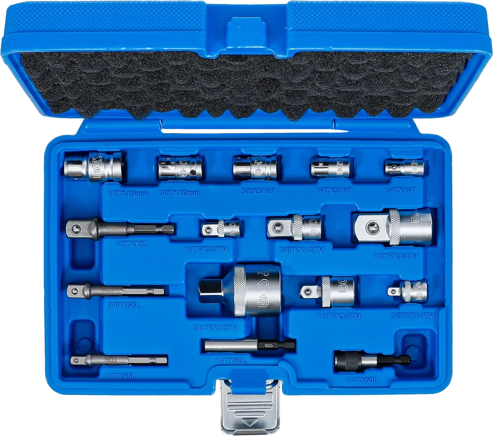 Conjunto de adaptadores de pontas / adaptadores de chave de caixa | 16 peças