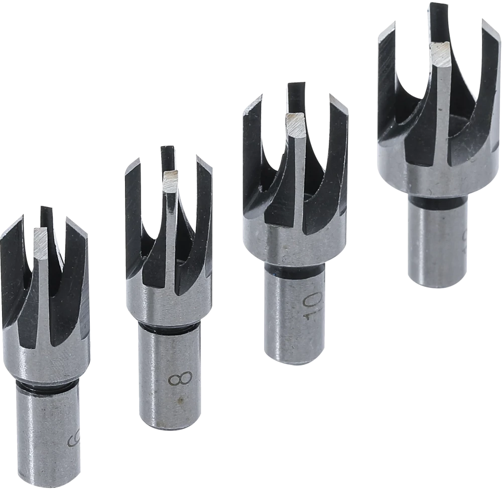 Conjunto de brocas para cavilhas | 6 - 8 - 10 - 13 mm | 4 peças