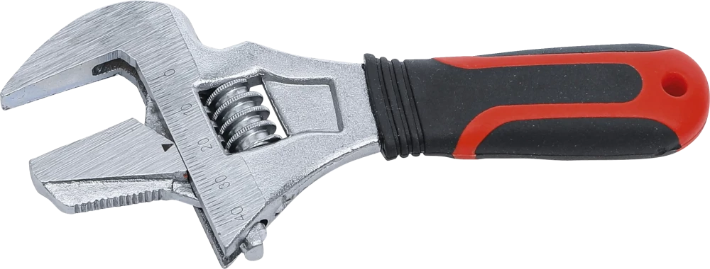 Chave francesa com punho de plástico macio | máx. 38 mm