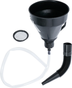 Conjunto de funis de enchimento de óleo | Com tubo flexível e mangueira | Ø 135 mm | 3 peças