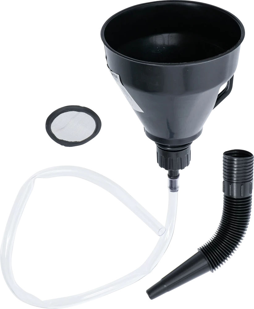 Conjunto de funis de enchimento de óleo | Com tubo flexível e mangueira | Ø 135 mm | 3 peças