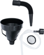 Conjunto de funis de enchimento de óleo | Com tubo flexível e mangueira | Ø 135 mm | 3 peças