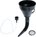 Conjunto de funis de enchimento de óleo | Com tubo flexível e mangueira | Ø 135 mm | 3 peças