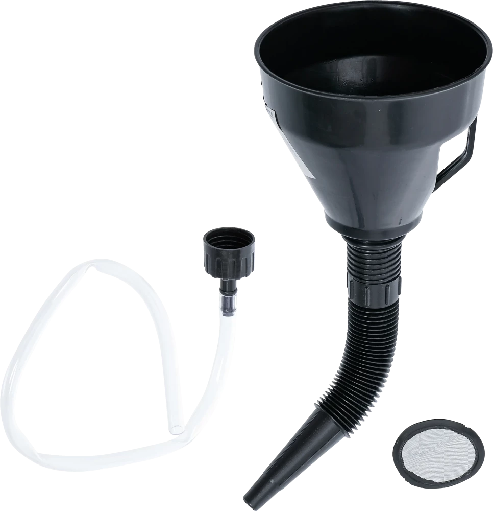 Conjunto de funis de enchimento de óleo | Com tubo flexível e mangueira | Ø 135 mm | 3 peças