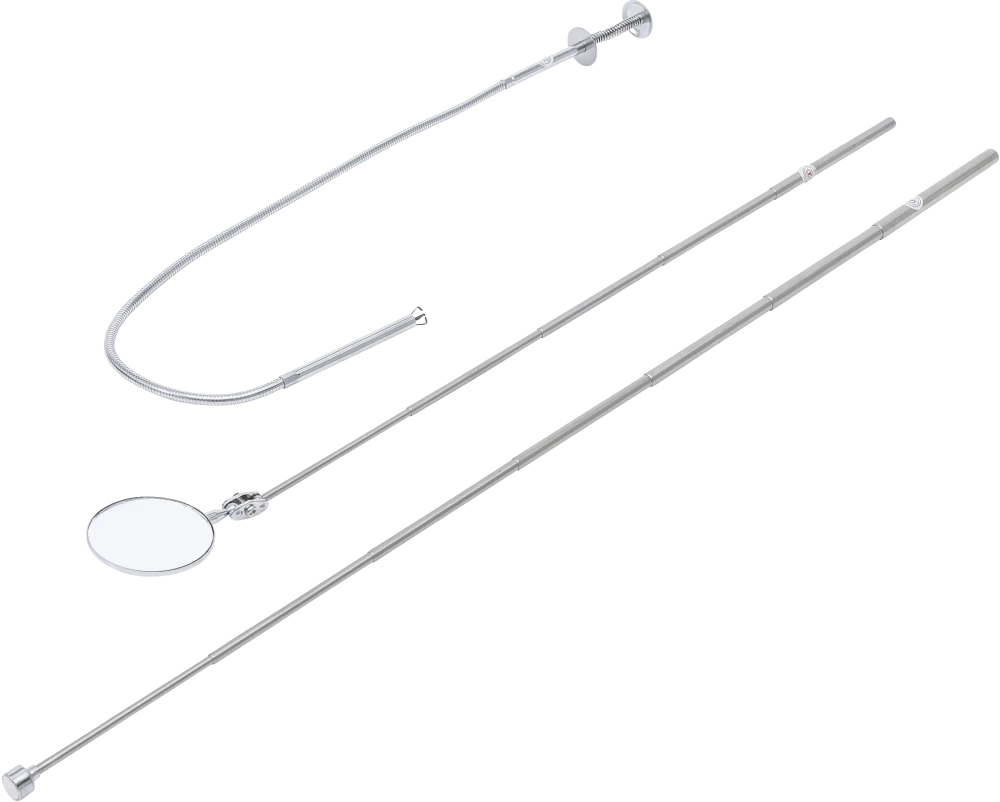 Conjunto de recolhedores magnéticos/fixadores de garras e espelhos de inspeção | 3 peças