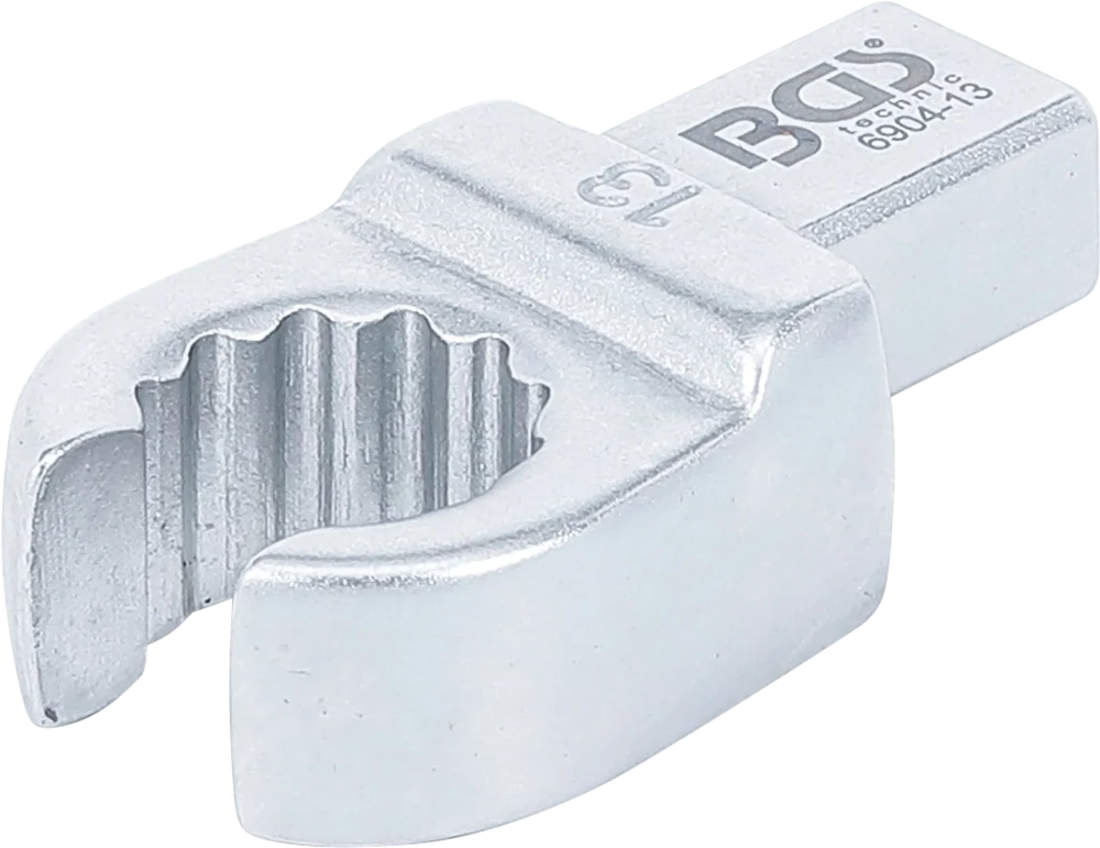 Chave de anel de encaixe | aberta | 13 mm | admissão 9 x 12 mm