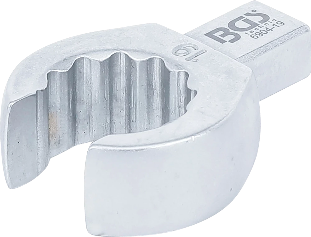 Chave de anel de encaixe | aberta | 19 mm | admissão 9 x 12 mm