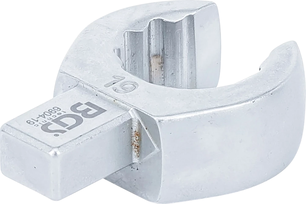 Chave de anel de encaixe | aberta | 19 mm | admissão 9 x 12 mm
