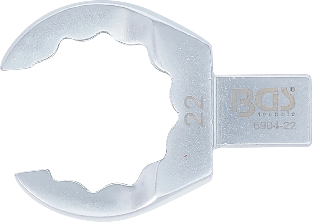 Chave de anel de encaixe | aberta | 22 mm | admissão 9 x 12 mm