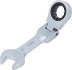 Chave de boca com anel de roquete | curta | articulada | 13 mm