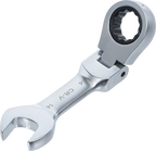 Chave de boca com anel de roquete | curta | articulada | 14 mm