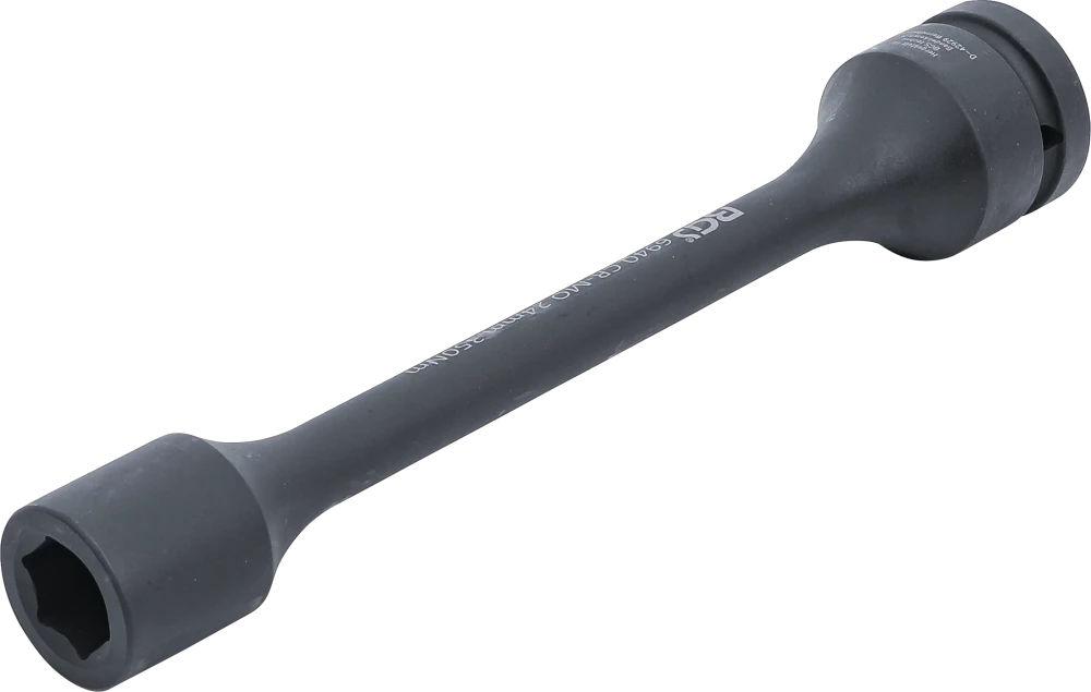 Encaixe para chave de caixa de impacto de torção sextavado | Entrada de quadrado interno de 25 mm (1") | 24 mm | 350 Nm