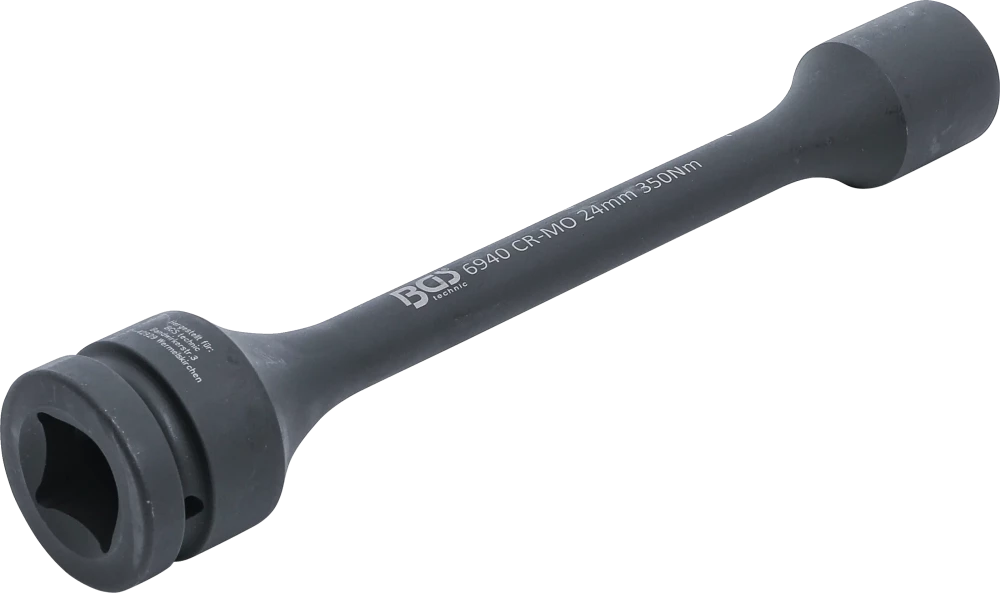 Encaixe para chave de caixa de impacto de torção sextavado | Entrada de quadrado interno de 25 mm (1") | 24 mm | 350 Nm