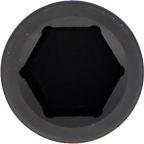 Encaixe para chave de caixa de impacto de torção sextavado | Entrada de quadrado interno de 25 mm (1") | 30 mm | 350 Nm