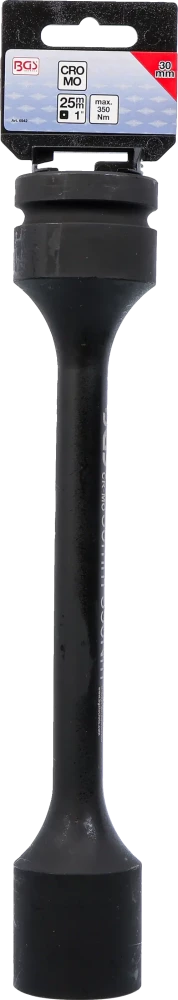 Encaixe para chave de caixa de impacto de torção sextavado | Entrada de quadrado interno de 25 mm (1") | 30 mm | 350 Nm