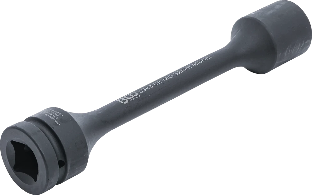 Encaixe para chave de caixa de impacto de torção sextavado | Entrada de quadrado interno de 25 mm (1") | 32 mm | 450 Nm