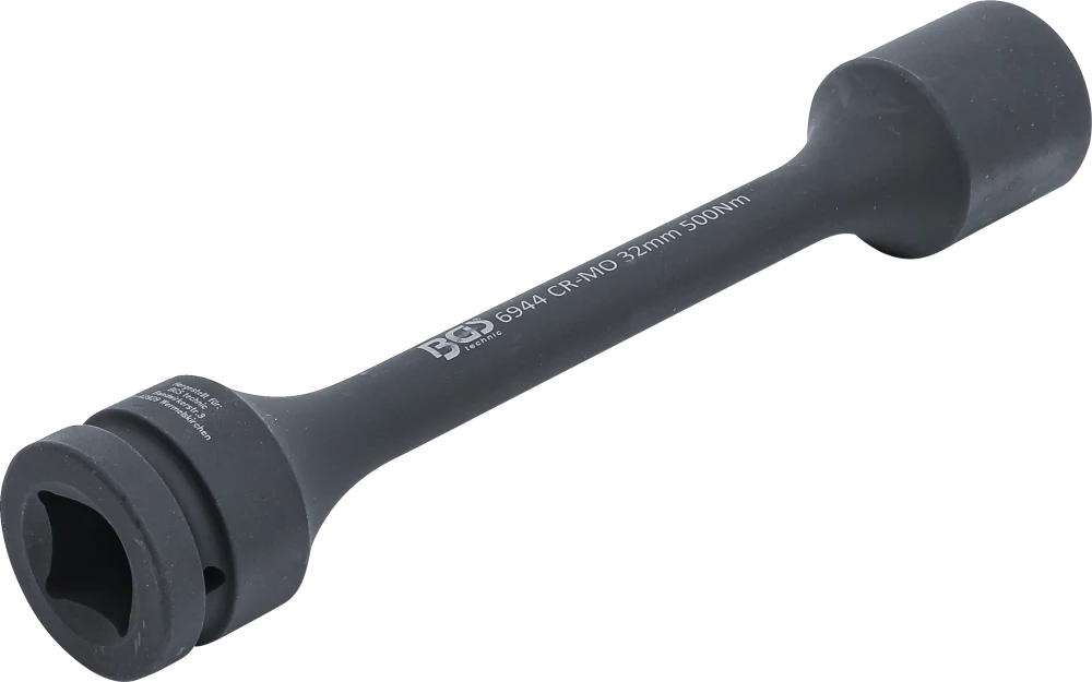 Encaixe para chave de caixa de impacto de torção sextavado | Entrada de quadrado interno de 25 mm (1") | 32 mm | 500 Nm
