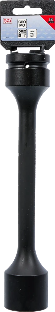 Encaixe para chave de caixa de impacto de torção sextavado | Entrada de quadrado interno de 25 mm (1") | 33 mm | 550 Nm