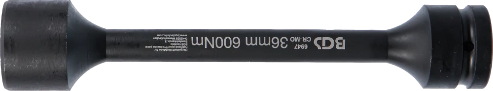 Encaixe para chave de caixa de impacto de torção sextavado | Entrada de quadrado interno de 25 mm (1") | 36 mm | 600 Nm